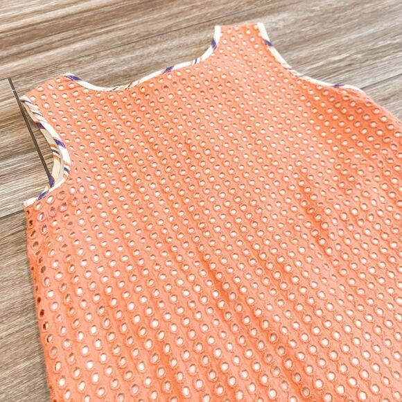 Tia Cibani Orange Eyelet Dress Size 2Y - Picture 2 of 4